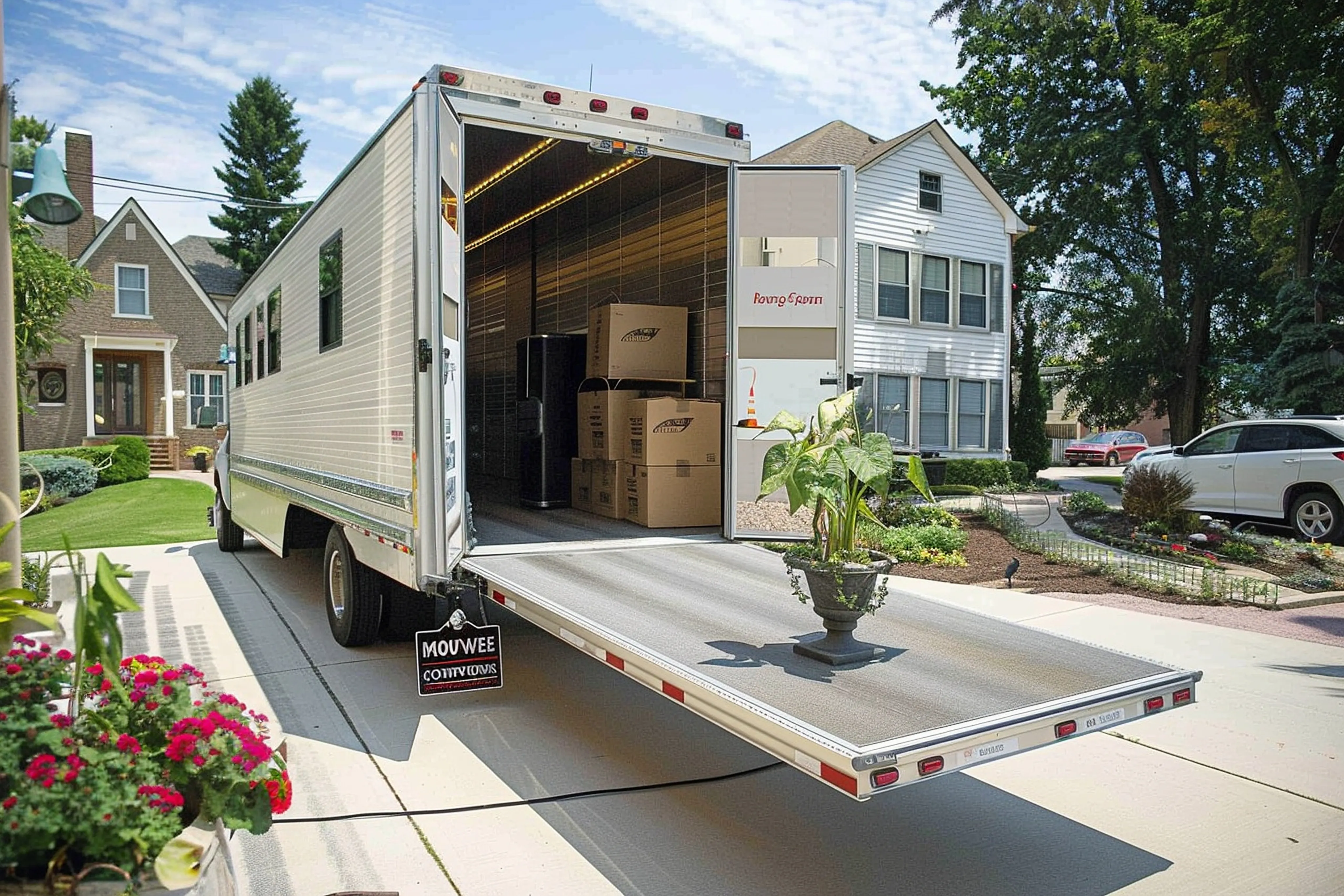 Furniture Moving truck and ramp