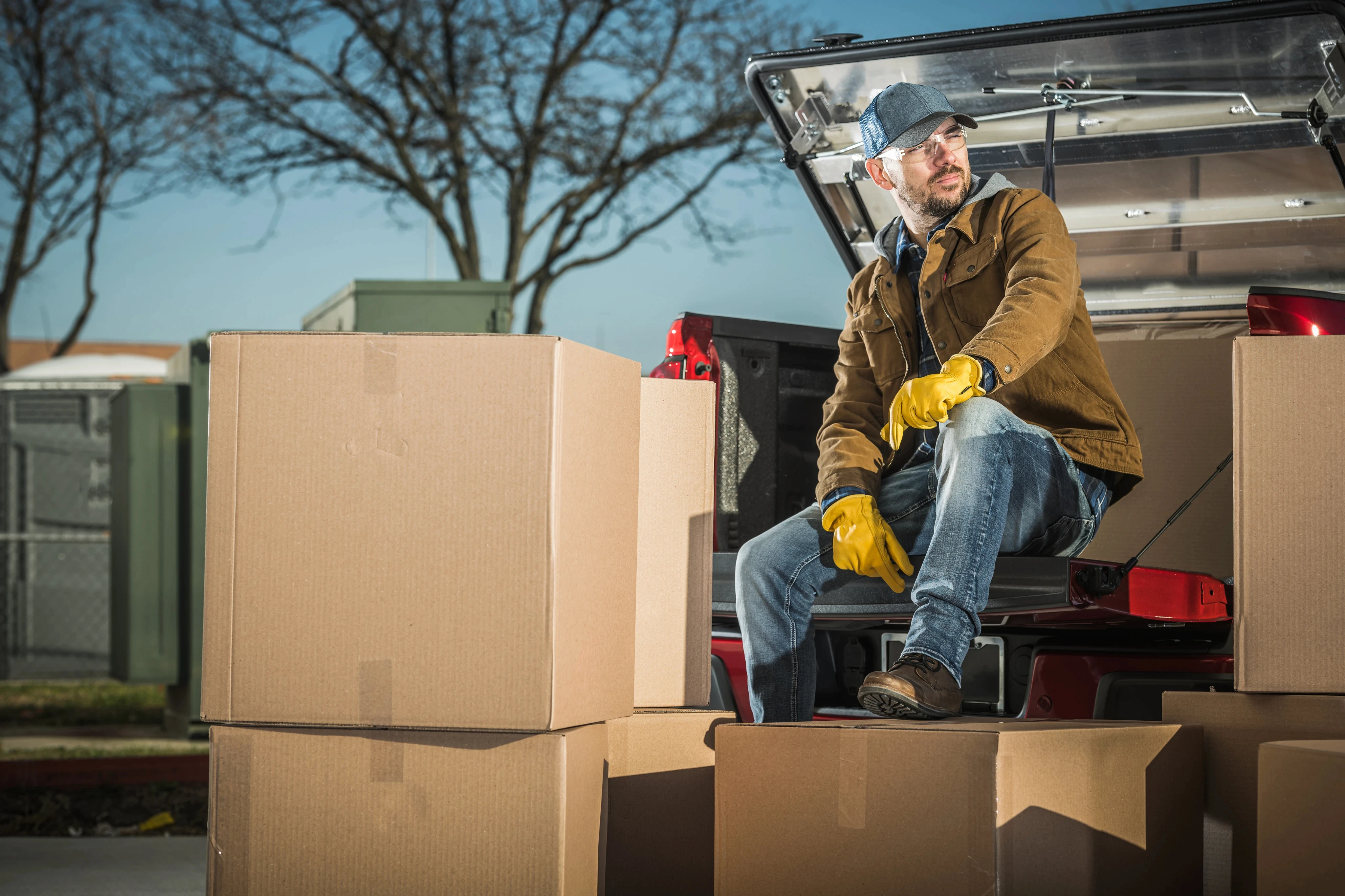 Loading relocation pickup truck